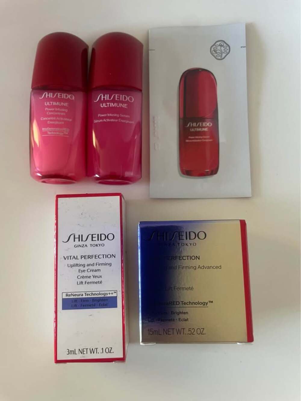 Shiseido Ultimune and Vital Perfection Skincare Set